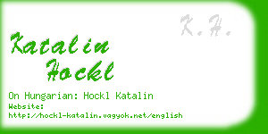 katalin hockl business card